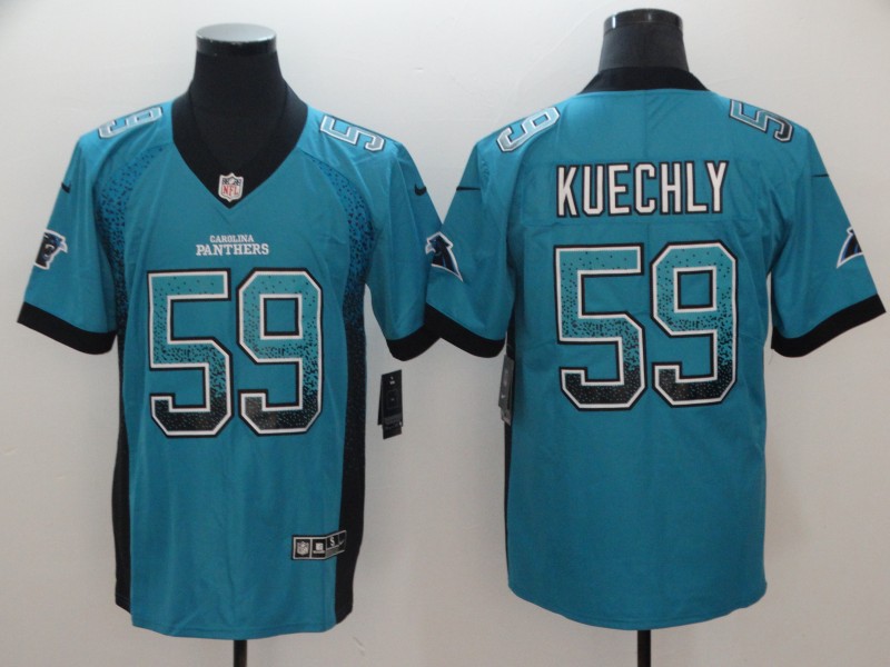 Men's Carolina Panthers Luke Kuechly #59 Blue Jersey